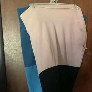 Set of 2 Lularoe Cassie XL BNWT Colorblock Skirts